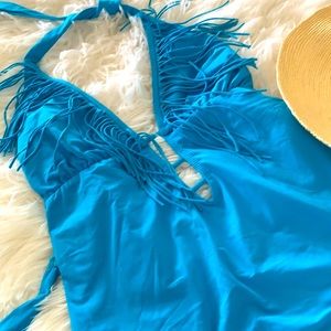 One piece swimsuit in turquoise, Guess
